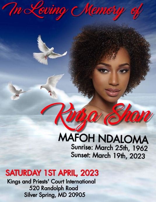 Funeral Announcement flyer,simple | modern | template